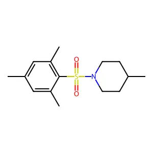 4-Methyl-1-[(2,4,6-trimethylphenyl)sulfonyl]piperidine structure
