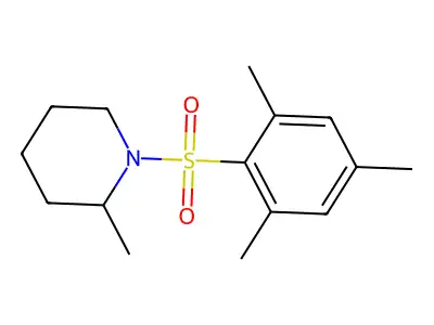 1-(Mesitylsulfonyl)-2-methylpiperidine structure