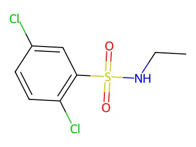 2,5-dichloro-N-ethylbenzenesulfonamide structure