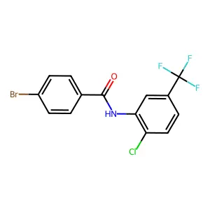 4-bromo-N-[2-chloro-5-(trifluoromethyl)phenyl]benzamide structure