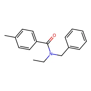 N-benzyl-N-ethyl-4-methylbenzamide structure