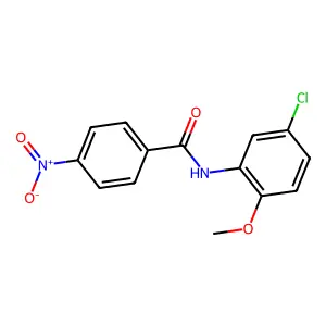 N-(5-氯-2-甲氧基苯基)-4-硝基苯甲酰胺 structure