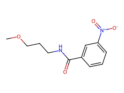 N-(3-methoxypropyl)-3-nitrobenzamide structure