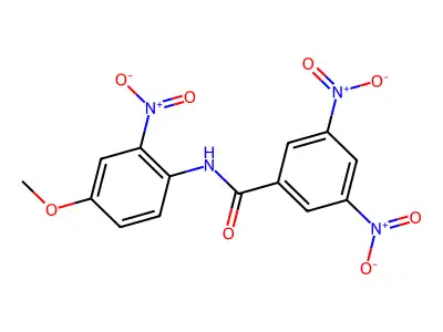 N-(4-methoxy-2-nitrophenyl)-3,5-dinitrobenzamide structure
