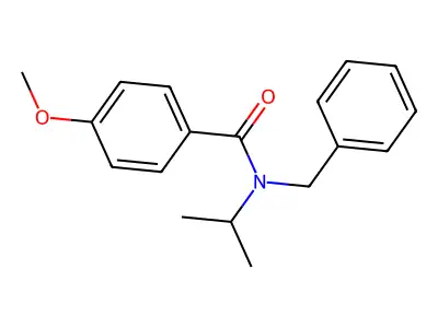 N-Benzyl-N-isopropyl-4-methoxybenzamide structure