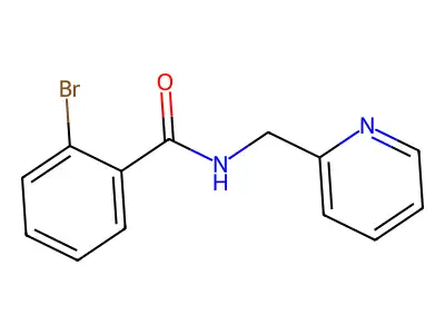 2-bromo-N-(2-pyridinylmethyl)benzamide structure