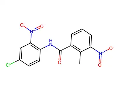 N-(4-Chloro-2-nitrophenyl)-2-methyl-3-nitrobenzamide structure