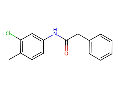 N-(3-Chloro-4-methylphenyl)-2-phenylacetamide structure