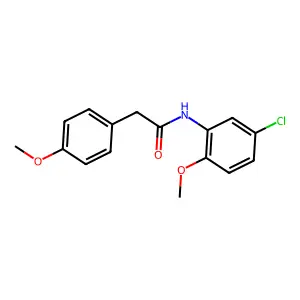 N-(5-chloro-2-methoxyphenyl)-2-(4-methoxyphenyl)acetamide structure