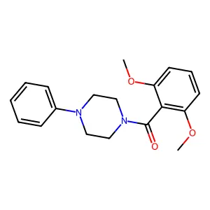 (2,6-Dimethoxyphenyl)-(4-phenylpiperazin-1-yl)methanone structure