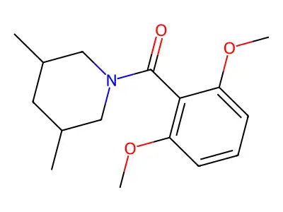 (2,6-Dimethoxyphenyl)(3,5-dimethyl-1-piperidinyl)methanone structure