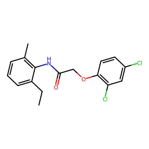 2-(2,4-Dichlorophenoxy)-N-(2-ethyl-6-methylphenyl)acetamide structure