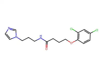 4-(2,4-dichlorophenoxy)-N-[3-(1H-imidazol-1-yl)propyl]butanamide structure