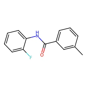 N-(2-氟苯基)-3-甲基苯甲酰胺 structure