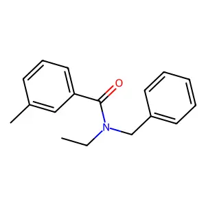 N-benzyl-N-ethyl-3-methylbenzamide structure