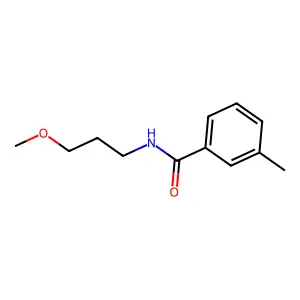 N-(3-methoxypropyl)-3-methylbenzamide structure
