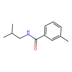 N-isobutyl-3-methylbenzamide structure