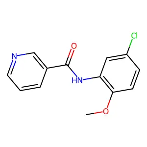 N-(5-chloro-2-methoxyphenyl)pyridine-3-carboxamide structure