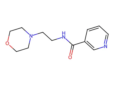 N-(2-morpholin-4-ylethyl)pyridine-3-carboxamide structure
