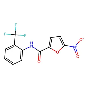 5-nitro-N-[2-(trifluoromethyl)phenyl]furan-2-carboxamide structure