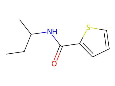 N-(sec-butyl)-2-thiophenecarboxamide structure