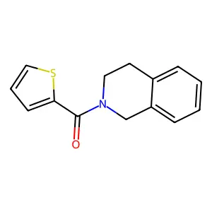 3,4-dihydro-1H-isoquinolin-2-yl(thiophen-2-yl)methanone structure