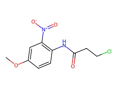3-chloro-N-(4-methoxy-2-nitrophenyl)propanamide structure