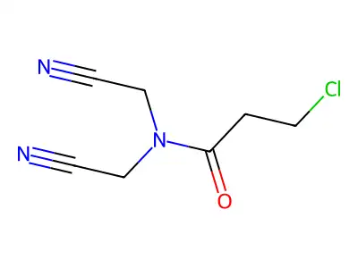 3-chloro-N,N-bis(cyanomethyl)propanamide structure