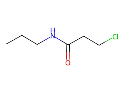 Propanamide, 3-chloro-N-propyl- structure