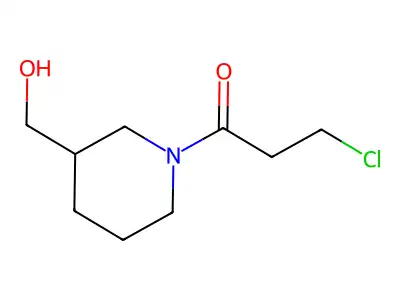 3-Chloro-1-[3-(hydroxymethyl)piperidin-1-yl]propan-1-one structure