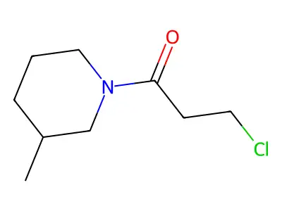 3-Chloro-1-(3-methylpiperidin-1-yl)propan-1-one structure