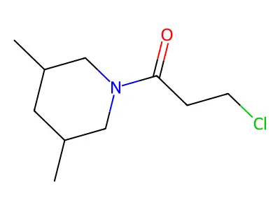 3-Chloro-1-(3,5-dimethylpiperidin-1-yl)propan-1-one structure