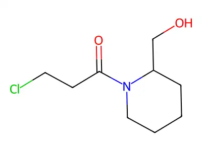 3-Chloro-1-[2-(hydroxymethyl)piperidin-1-yl]propan-1-one structure