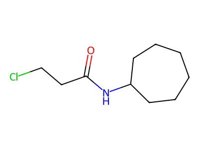 3-chloro-N-cycloheptylpropanamide structure