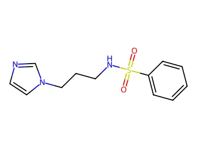 N-(3-imidazol-1-ylpropyl)benzenesulfonamide structure