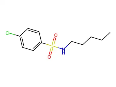 4-chloro-N-pentylbenzenesulfonamide structure