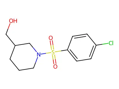 {1-[(4-Chlorophenyl)sulfonyl]-3-piperidinyl}methanol structure
