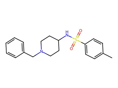 N-(1-benzylpiperidin-4-yl)-4-methylbenzenesulfonamide structure