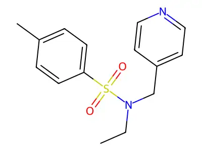 Ethyl[(4-methylphenyl)sulfonyl](4-pyridylmethyl)amine structure