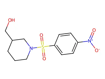 {1-[(4-Nitrophenyl)sulfonyl]-3-piperidinyl}methanol structure