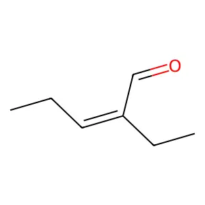 2-Ethyl-2-pentenal structure