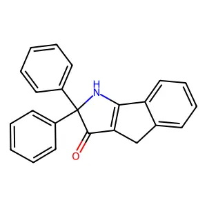 2,2-Diphenyl-1,4-dihydroindeno[1,2-b]pyrrol-3-one structure