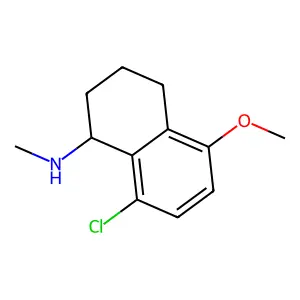 8-chloro-5-methoxy-N-methyl-1,2,3,4-tetrahydronaphthalen-1-amine structure