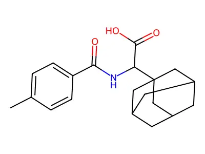 2-(1-Adamantyl)-2-[(4-methylbenzoyl)amino]acetic acid structure