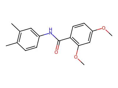N-(3,4-dimethylphenyl)-2,4-dimethoxybenzamide structure