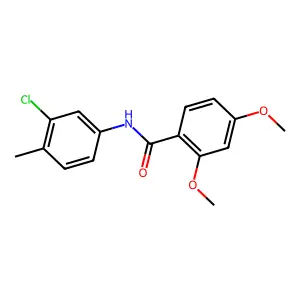 N-(3-chloro-4-methylphenyl)-2,4-dimethoxybenzamide structure