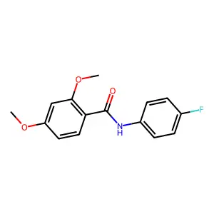 N-(4-fluorophenyl)-2,4-dimethoxybenzamide structure