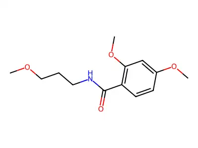 2,4-dimethoxy-N-(3-methoxypropyl)benzamide structure