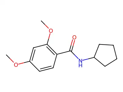 N-cyclopentyl-2,4-dimethoxybenzamide structure