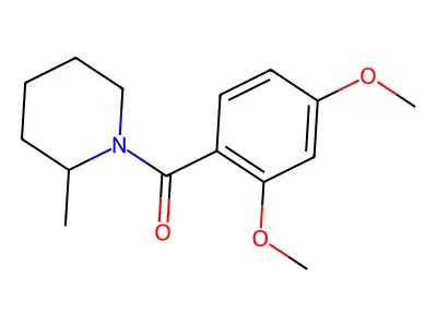 2,4-Dimethoxyphenyl 2-methylpiperidyl ketone structure